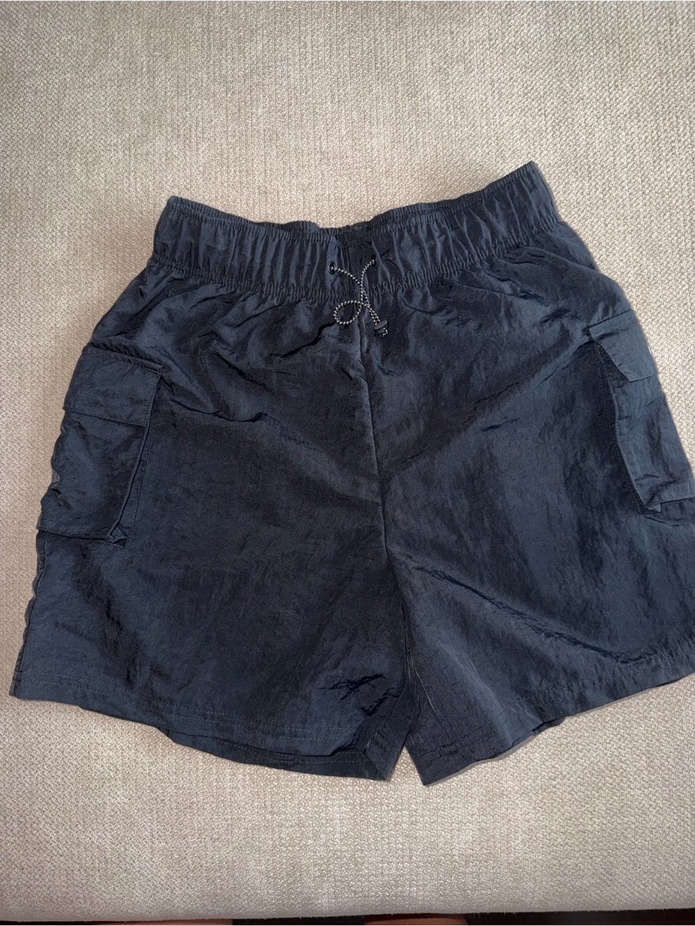 Nike Black Women's Cargo Shorts with Drawstring Waist